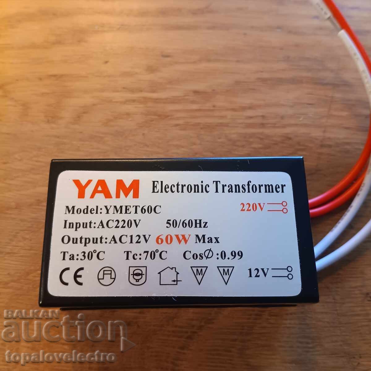 NEW! Electronic Transformer 60W – 220V to 12V, Ultra-thin - 6 NEW! Electronic Transformer 60W – 220V to 12V, Ultra-thin - 6