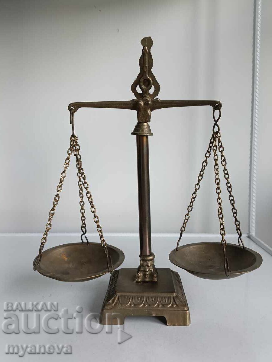 Delivery of Vintage, bronze, goldsmith, apothecary scale Delivery of Vintage, bronze, goldsmith, apothecary scale