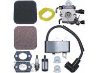 НОВ! Карбуратор + Бобина комплект за Stihl FS75 / FS80 / FS8
