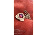 Gold-plated watch, necklace, works!