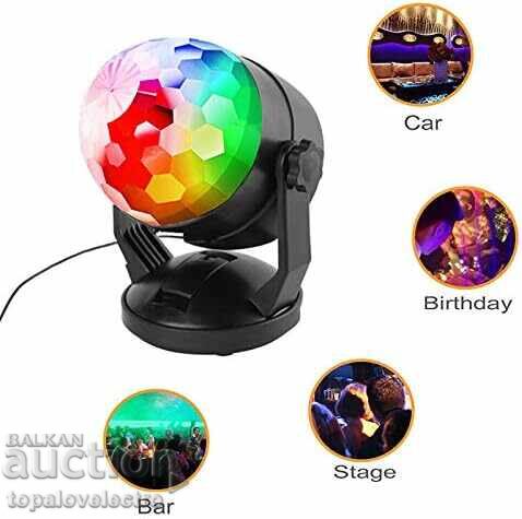 NOU! Set de 2 bucăți Lampă LED Disco cu telecomandă cu preț 32.00 BGN | € 16.36 NOU! Set de 2 bucăți Lampă LED Disco cu telecomandă cu preț 32.00 BGN | € 16.36