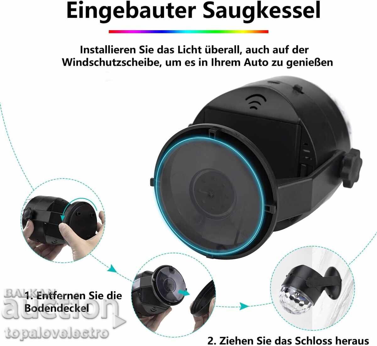Livrarea NOU! Set de 2 bucăți Lampă LED Disco cu telecomandă Livrarea NOU! Set de 2 bucăți Lampă LED Disco cu telecomandă