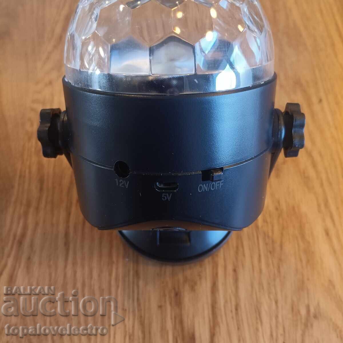 NOU! Set de 2 bucăți Lampă LED Disco cu telecomandă - 7 NOU! Set de 2 bucăți Lampă LED Disco cu telecomandă - 7