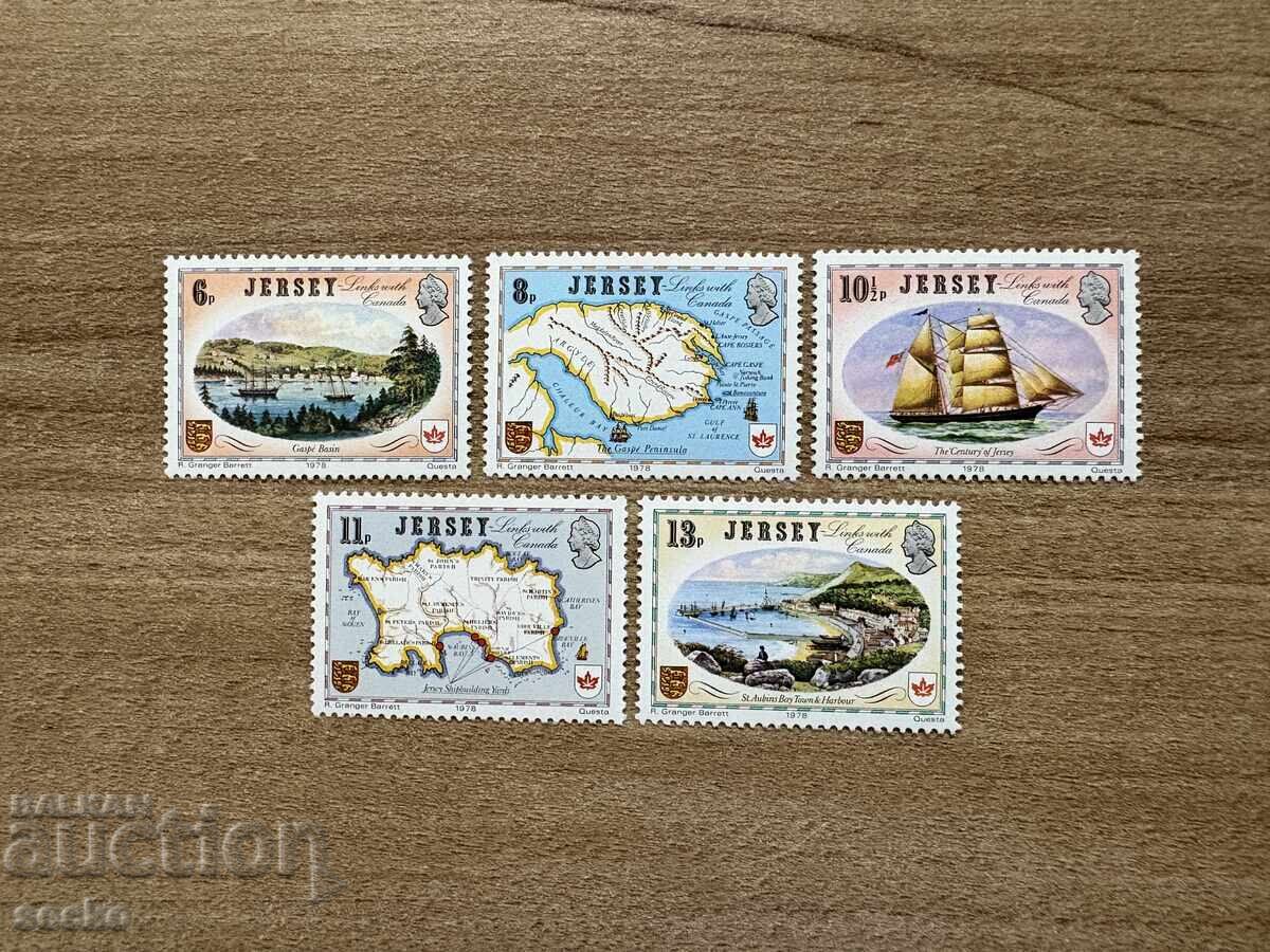 Τζέρσεϊ - Ιστορικοί δεσμοί μεταξύ Τζέρσεϊ και Καναδά (1978) MNH Τζέρσεϊ - Ιστορικοί δεσμοί μεταξύ Τζέρσεϊ και Καναδά (1978) MNH