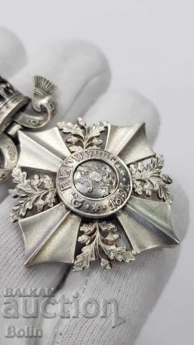 Βασιλικό Τάγμα Πολιτικής Αξίας 6 st. με κορώνα Βόρις Γ' - 7