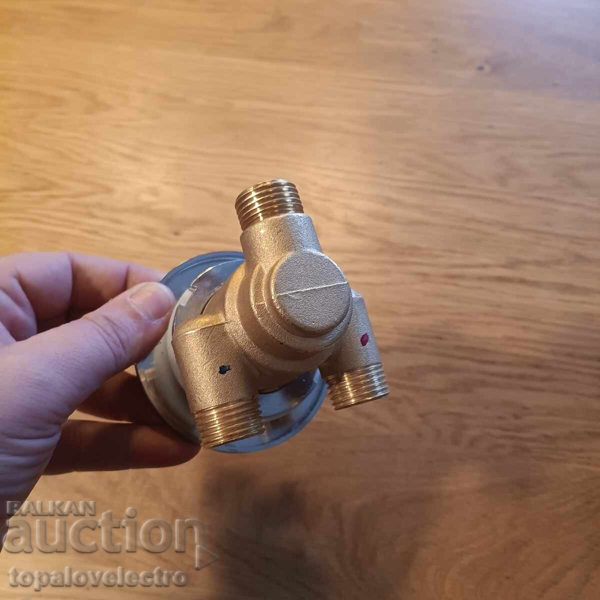 NOU! Robinet termostatic pentru duș, cu 3 căi, alamă, 30–50°C - 7 NOU! Robinet termostatic pentru duș, cu 3 căi, alamă, 30–50°C - 7