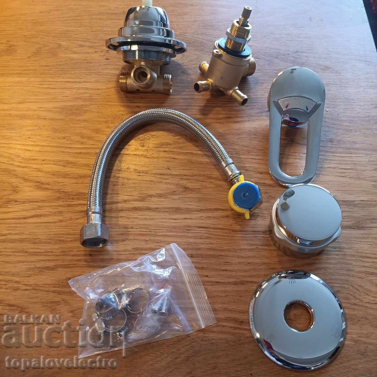 Livrarea NOU! Robinet de duș din alamă cu 3 căi – cu supapă ceramică Livrarea NOU! Robinet de duș din alamă cu 3 căi – cu supapă ceramică