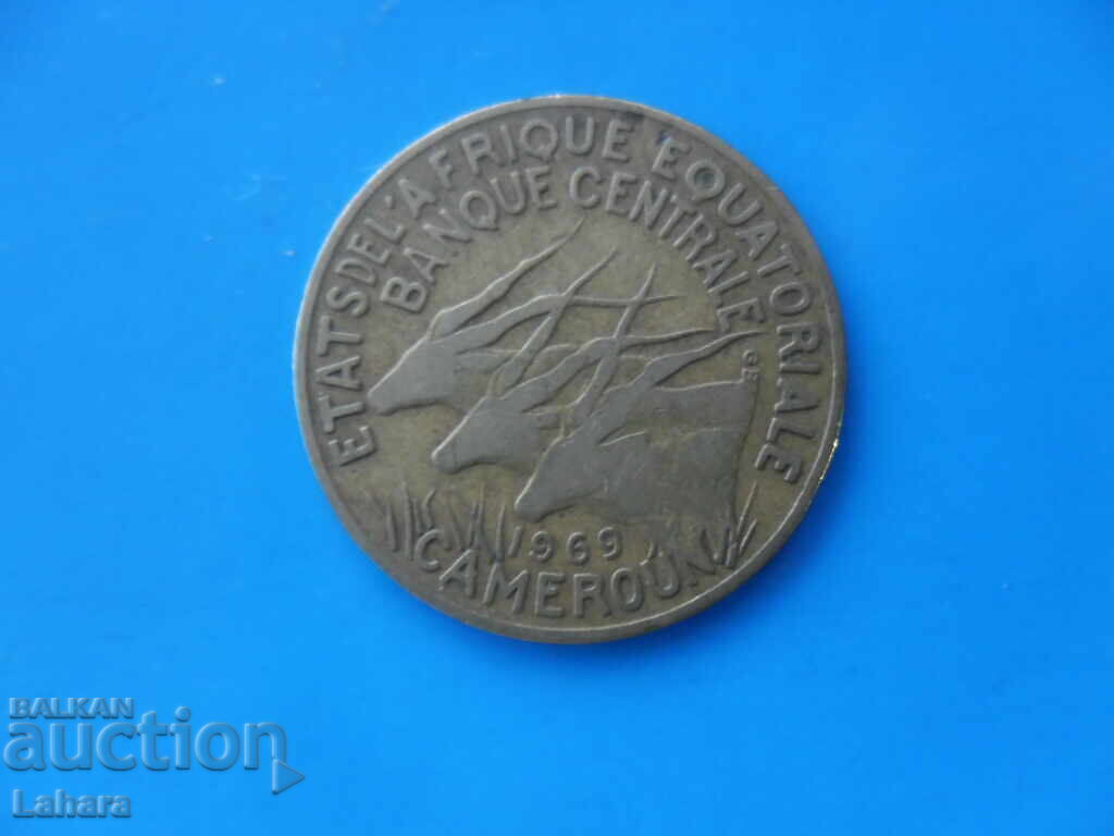 10 franci 1969 Camerun cu preț € 2.20 | 4.30 BGN