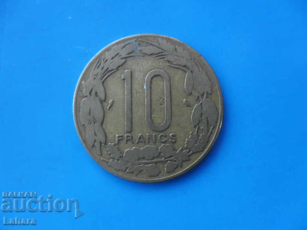 10 franci 1969 Camerun 10 franci 1969 Camerun