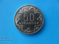 50 franci 1989 g. Africa Centrală