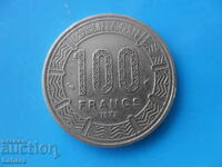 100 franci 1975 d. Central Africană