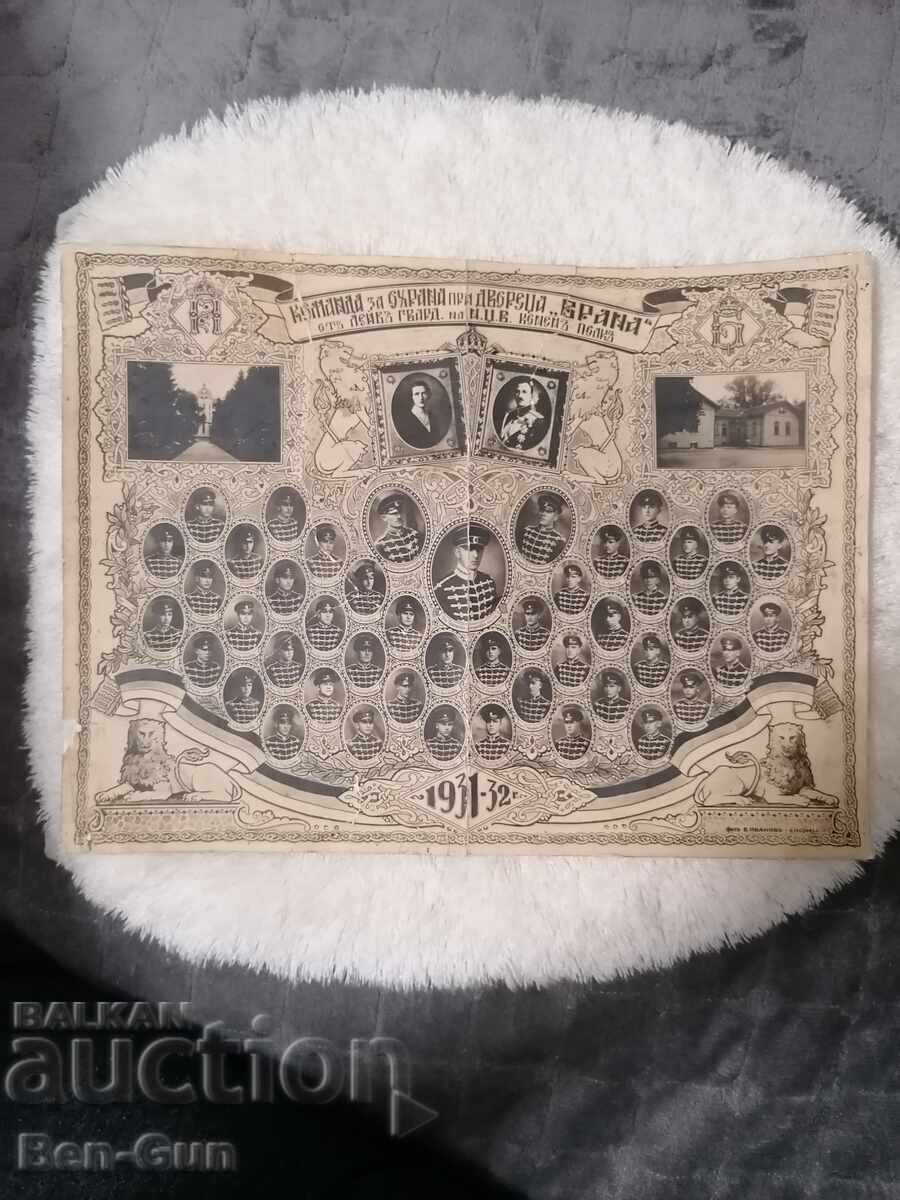 Fotografie cu echipă de pază - Regatul Bulgariei Fotografie cu echipă de pază - Regatul Bulgariei