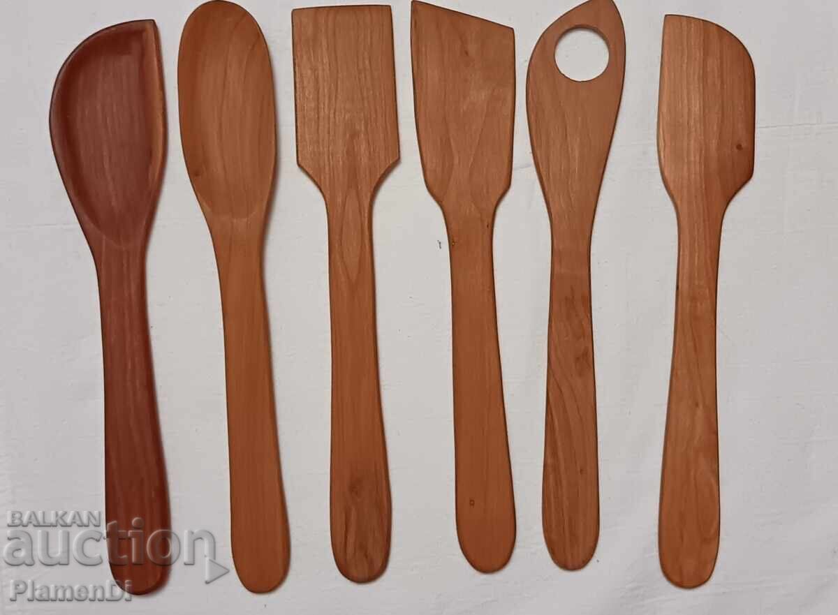 Ξύλινη βάση, κουτί με 6 αναδευτήρες - 6 Ξύλινη βάση, κουτί με 6 αναδευτήρες - 6