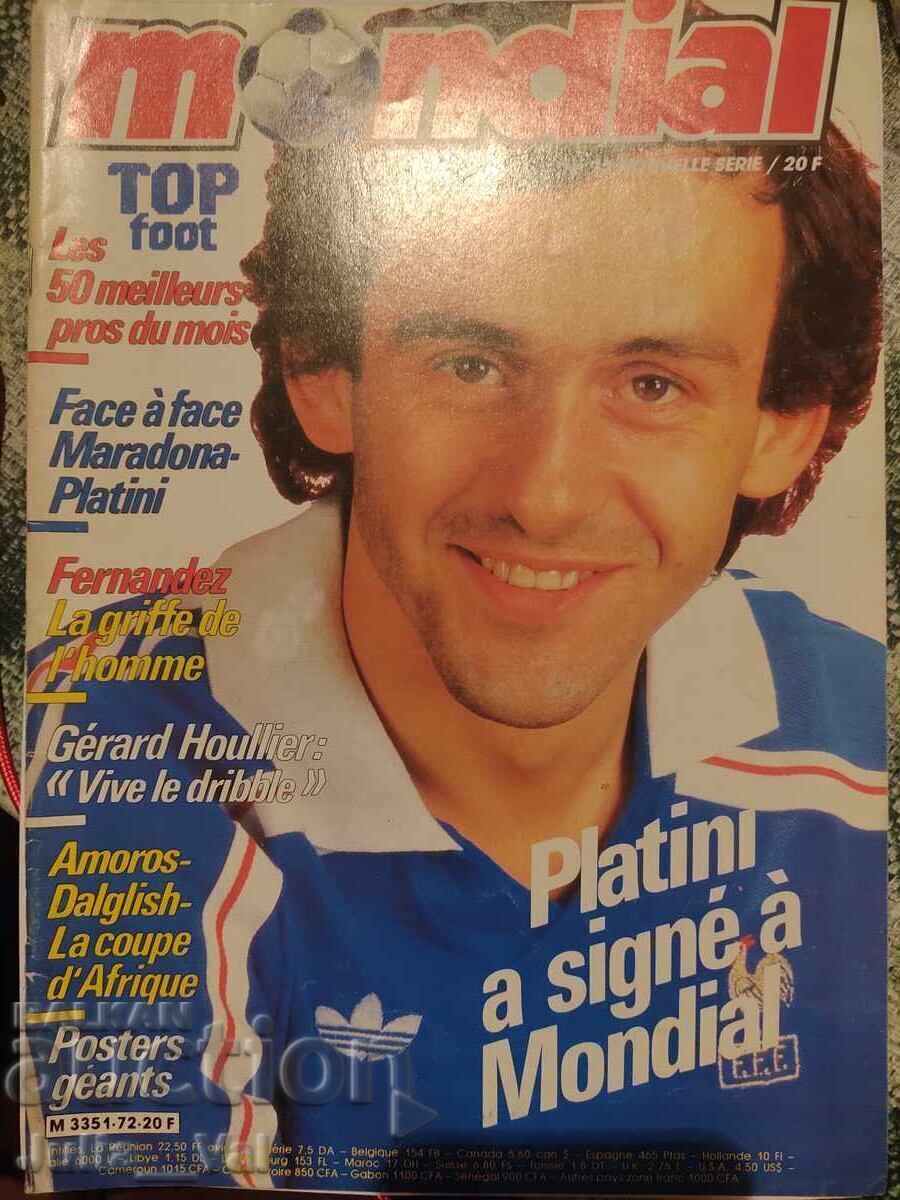 Списание Мондиал - Mondial - 86г. + автограф от Доминик Рощо Списание Мондиал - Mondial - 86г. + автограф от Доминик Рощо