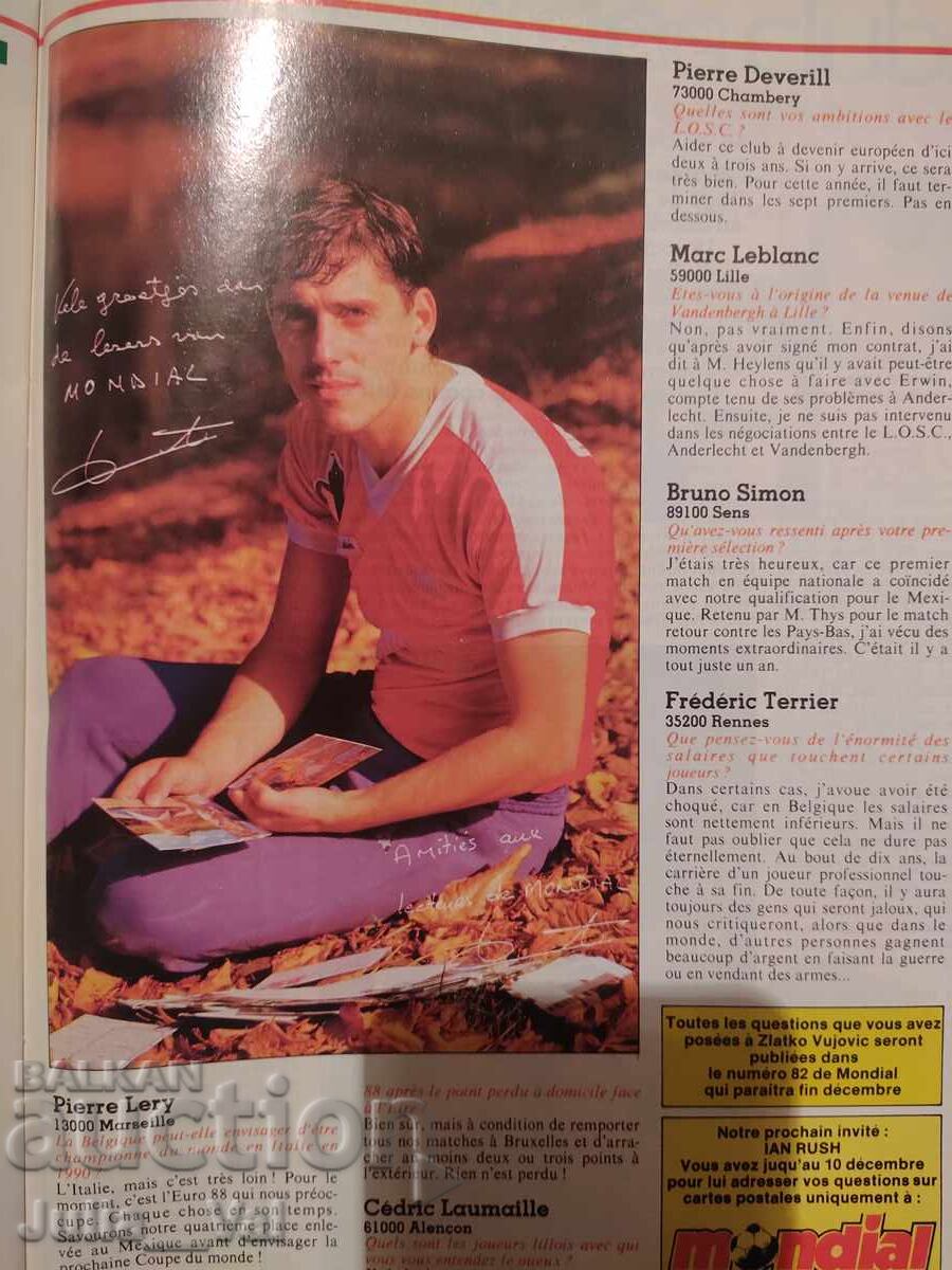 Περιοδικό Mondial - Mondial - 86 + αυτόγραφο Πλατινί - 5 Περιοδικό Mondial - Mondial - 86 + αυτόγραφο Πλατινί - 5