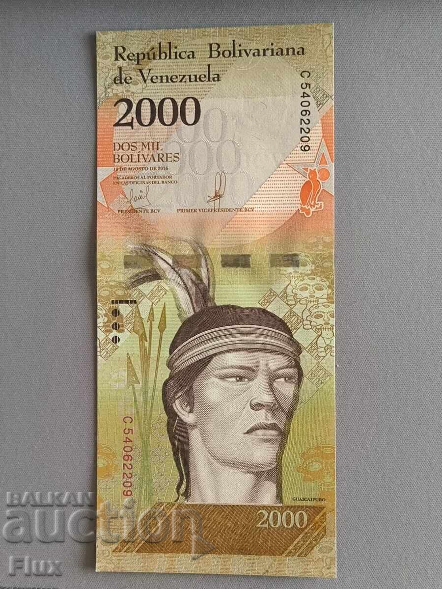 Τραπεζογραμμάτιο - Βενεζουέλα - 2000 μπολίβαρ UNC | 2016 με τιμή 4.50 BGN | € 2.30 Τραπεζογραμμάτιο - Βενεζουέλα - 2000 μπολίβαρ UNC | 2016 με τιμή 4.50 BGN | € 2.30