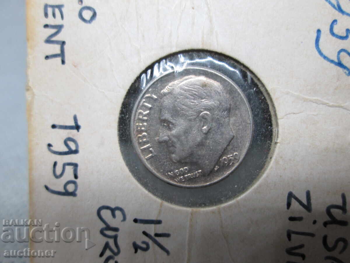 Licitație 1 MONEDĂ DE 1959 - SUA ARGINT - 0,900 Licitație 1 MONEDĂ DE 1959 - SUA ARGINT - 0,900