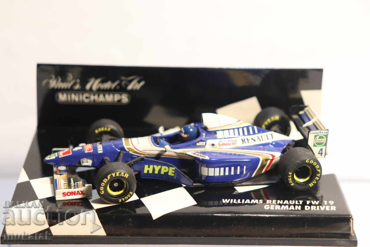 1:43  MINICHAMPS WILLIAMS RENAULT  F1  БОЛИД ФОРМУЛА с цена 50.00 лв. | € 25.56