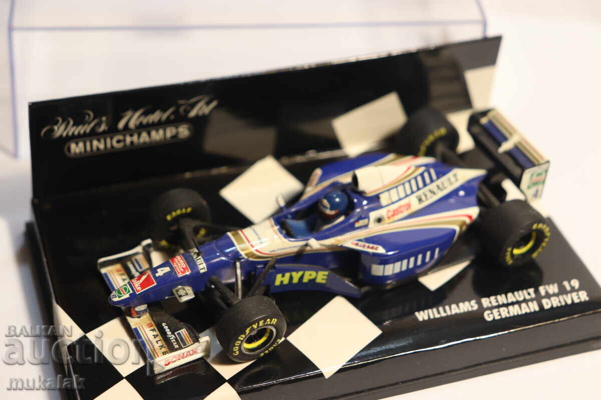 Аукцион 1:43  MINICHAMPS WILLIAMS RENAULT  F1  БОЛИД ФОРМУЛА