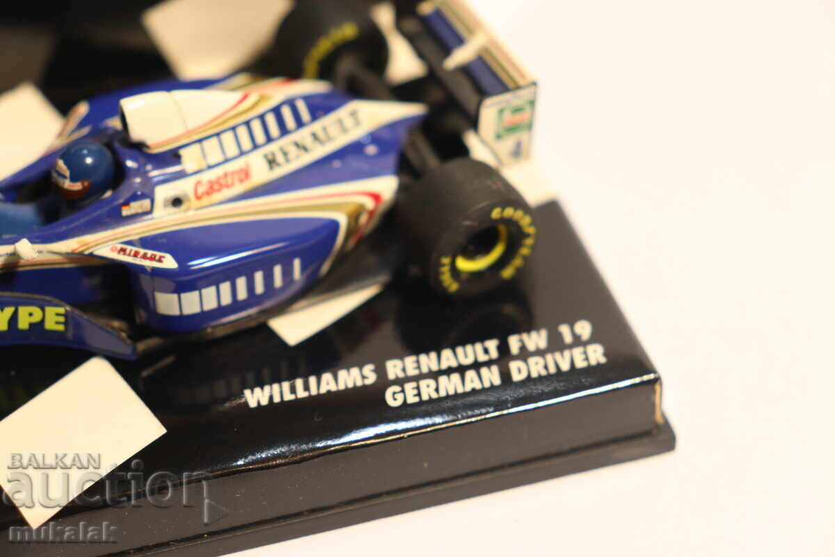 Доставка на 1:43  MINICHAMPS WILLIAMS RENAULT  F1  БОЛИД ФОРМУЛА