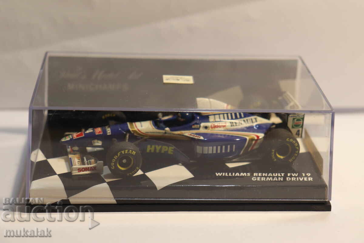 1:43  MINICHAMPS WILLIAMS RENAULT  F1  БОЛИД ФОРМУЛА