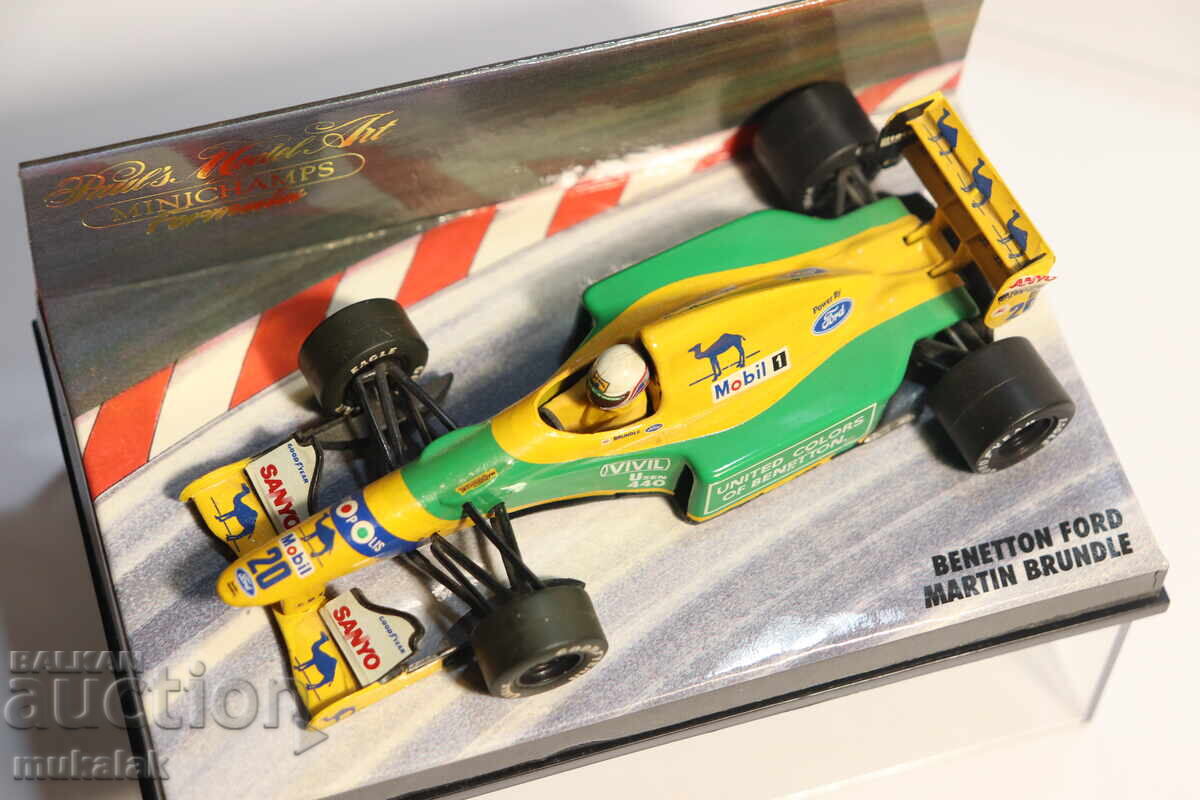 Доставка на 1:43  MINICHAMPS  BENETTON FORD    F1  БОЛИД ФОРМУЛА