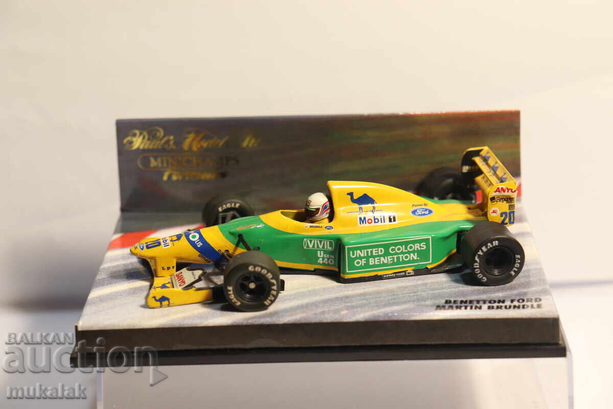 1:43  MINICHAMPS  BENETTON FORD    F1  БОЛИД ФОРМУЛА