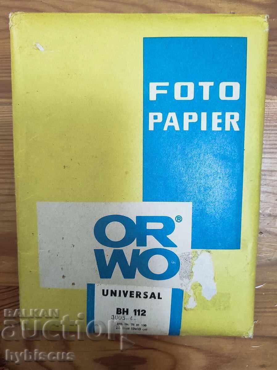 Φωτογραφικό χαρτί ORWO BH112 Φωτογραφικό χαρτί ORWO BH112