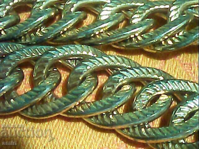 Livrarea Lanț damasc frumos placat cu aur 125g Livrarea Lanț damasc frumos placat cu aur 125g