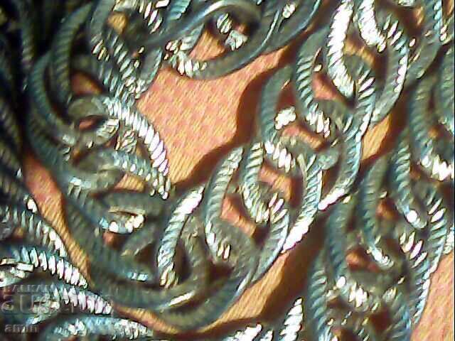 Lanț damasc frumos placat cu aur 125g - 6 Lanț damasc frumos placat cu aur 125g - 6