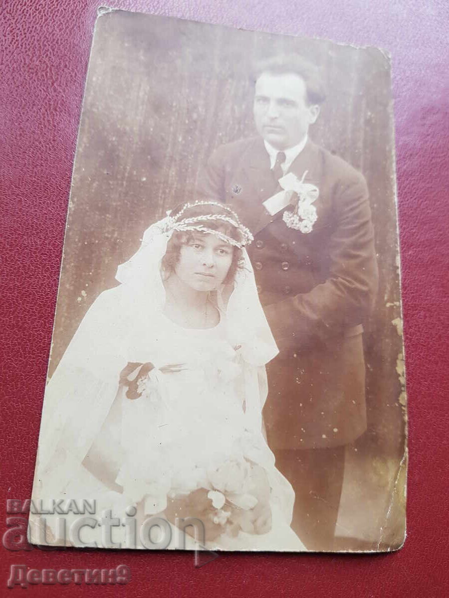 Стар сватбен портрет/картичка Стар сватбен портрет/картичка