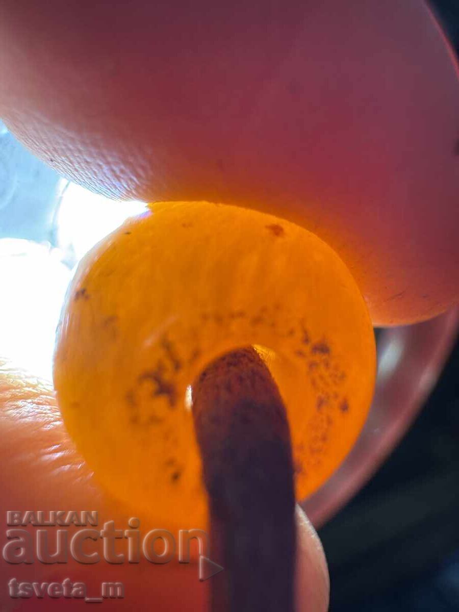 Rosary, invoice and (amber?) 69 gr - 6