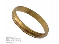 Αρχαίο ορειχάλκινο και χάλκινο βραχιόλι με χαραγμένα μοτίβα