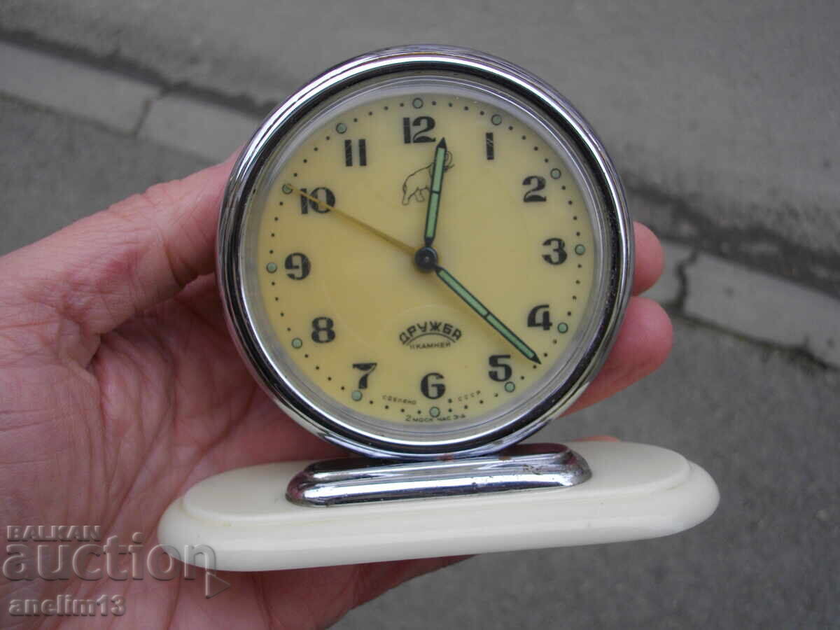 Licitație CEAS DE DEȘTEPTĂTOR DE COLECȚIE SLAVA DRUJBA 2 MOSC. CEAS. Z-D 57g