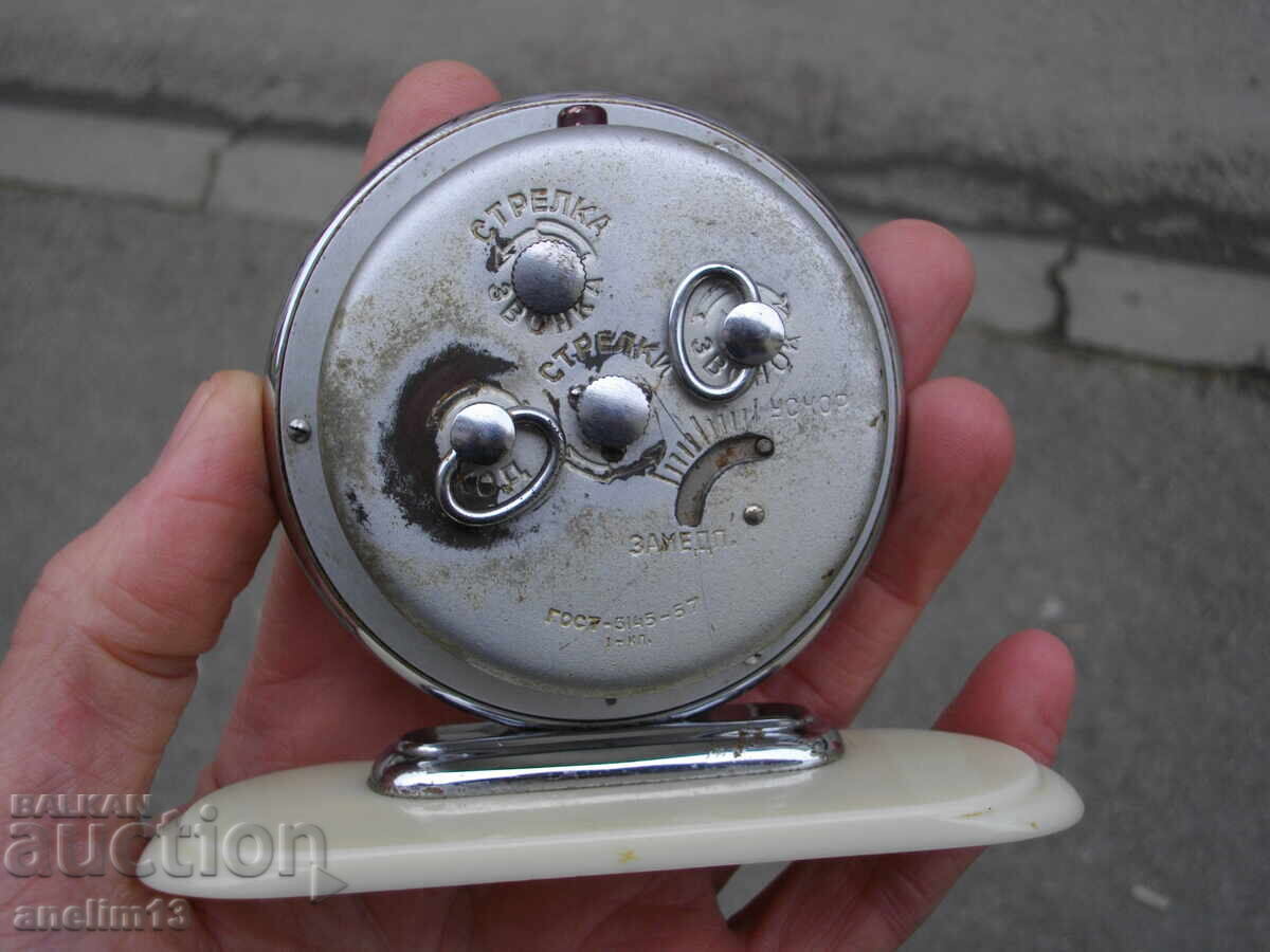 CEAS DE DEȘTEPTĂTOR DE COLECȚIE SLAVA DRUJBA 2 MOSC. CEAS. Z-D 57g - 6
