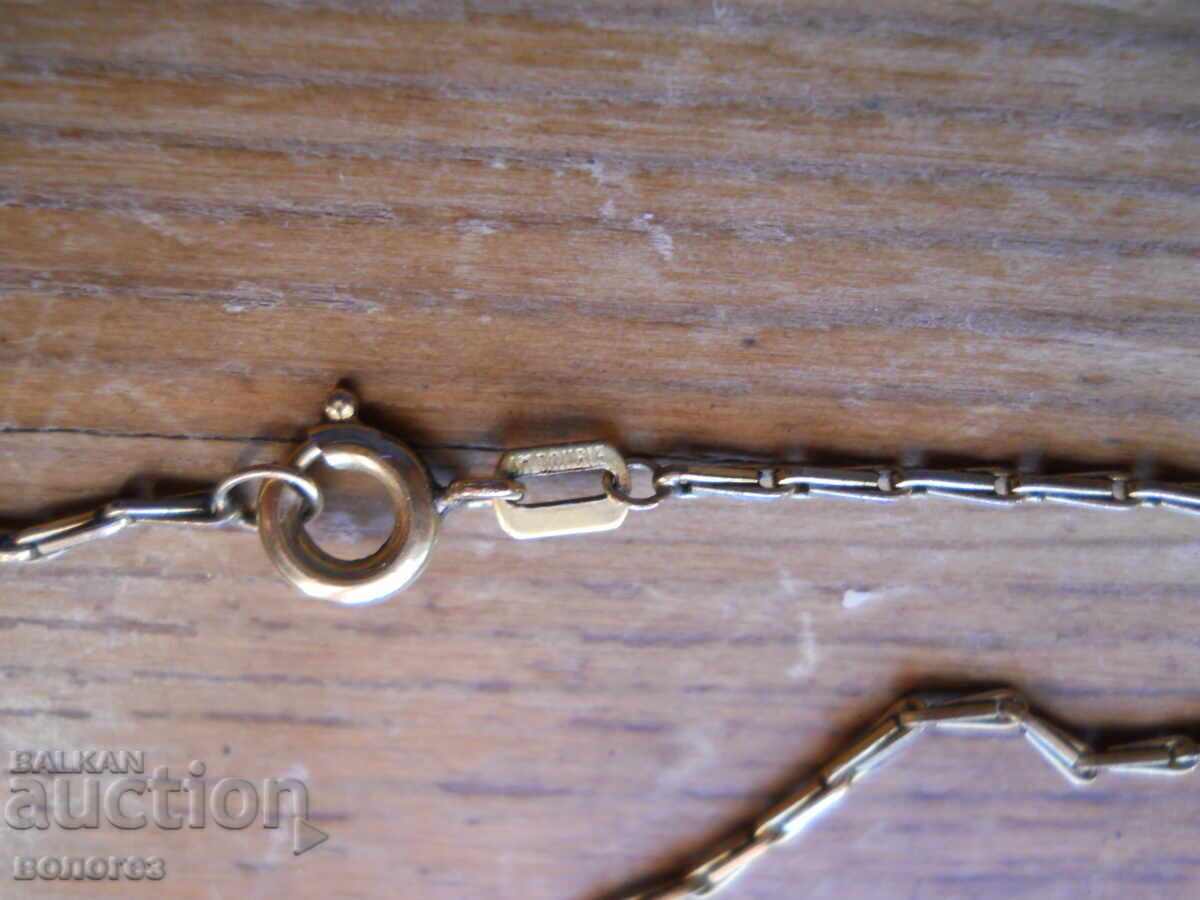 Позлатено синджирче с кръст - 5