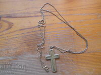 Позлатено синджирче с кръст