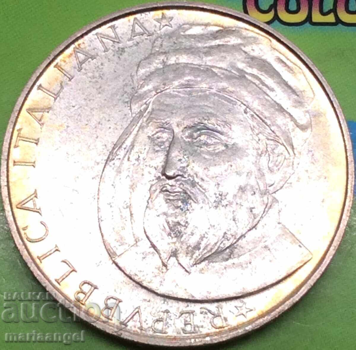 500 Lire 1986 Italy Donatello UNC Silver Gold Patina - 5 500 Lire 1986 Italy Donatello UNC Silver Gold Patina - 5