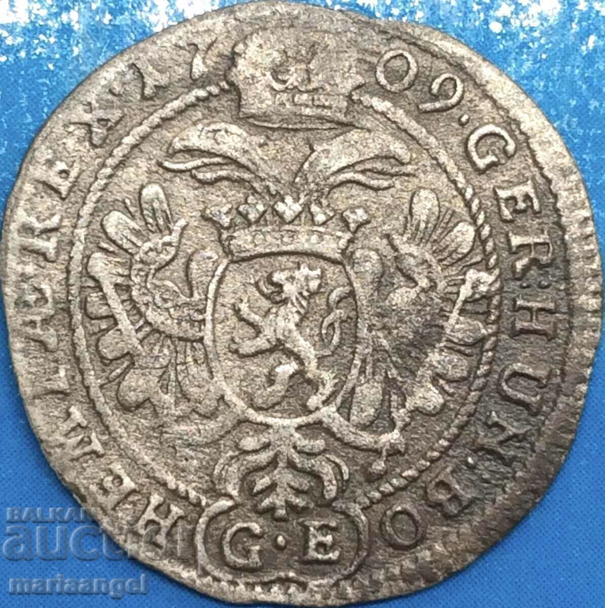 Joseph I 3 Kreuzer 1709 Austria Boemia RDR - rar cu preț 112.00 BGN | € 57.26 Joseph I 3 Kreuzer 1709 Austria Boemia RDR - rar cu preț 112.00 BGN | € 57.26