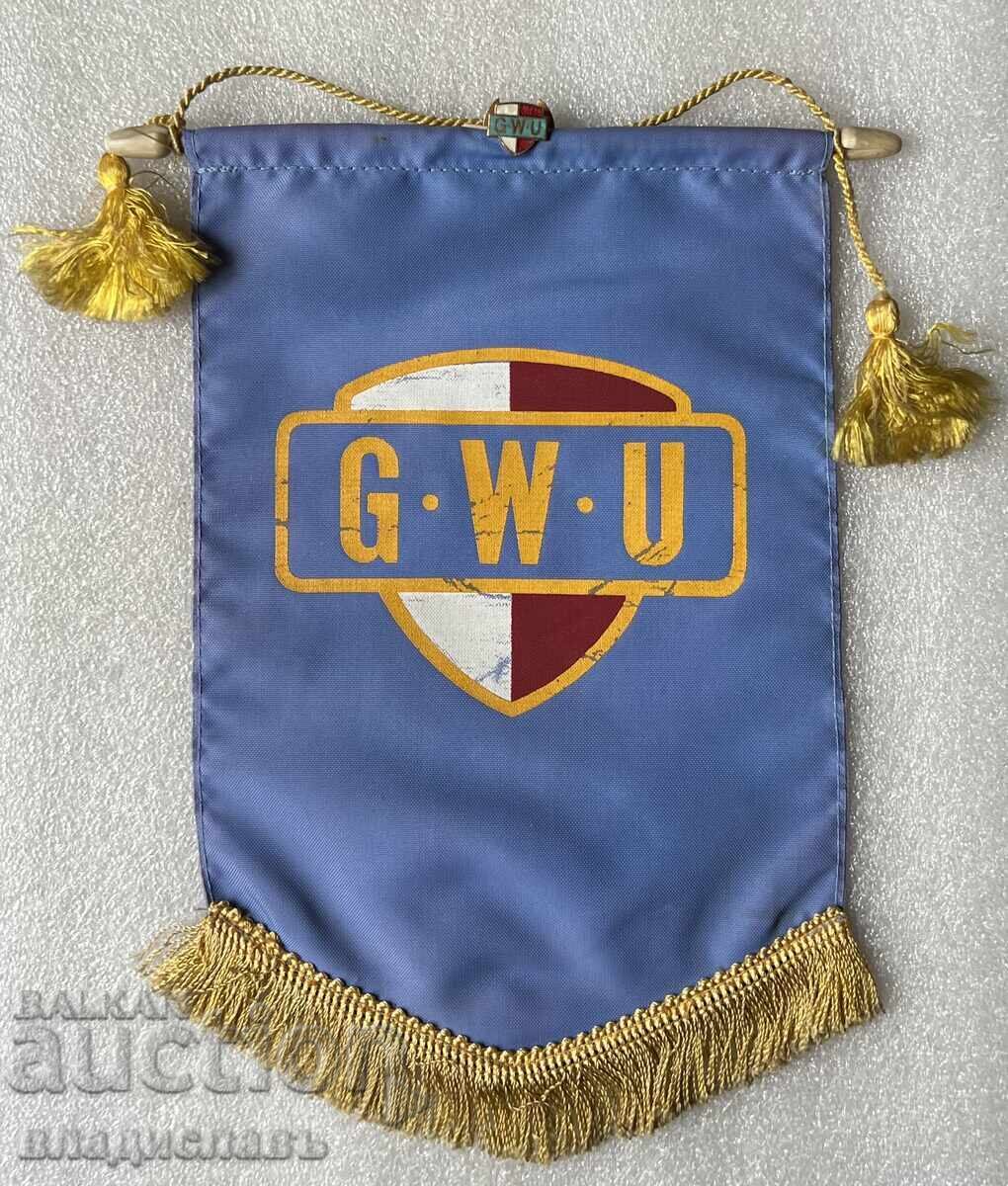 Παλαιό σημαιάκι και κονκάρδα G.W.U. ΑΓΓΛΙΑ Παλαιό σημαιάκι και κονκάρδα G.W.U. ΑΓΓΛΙΑ