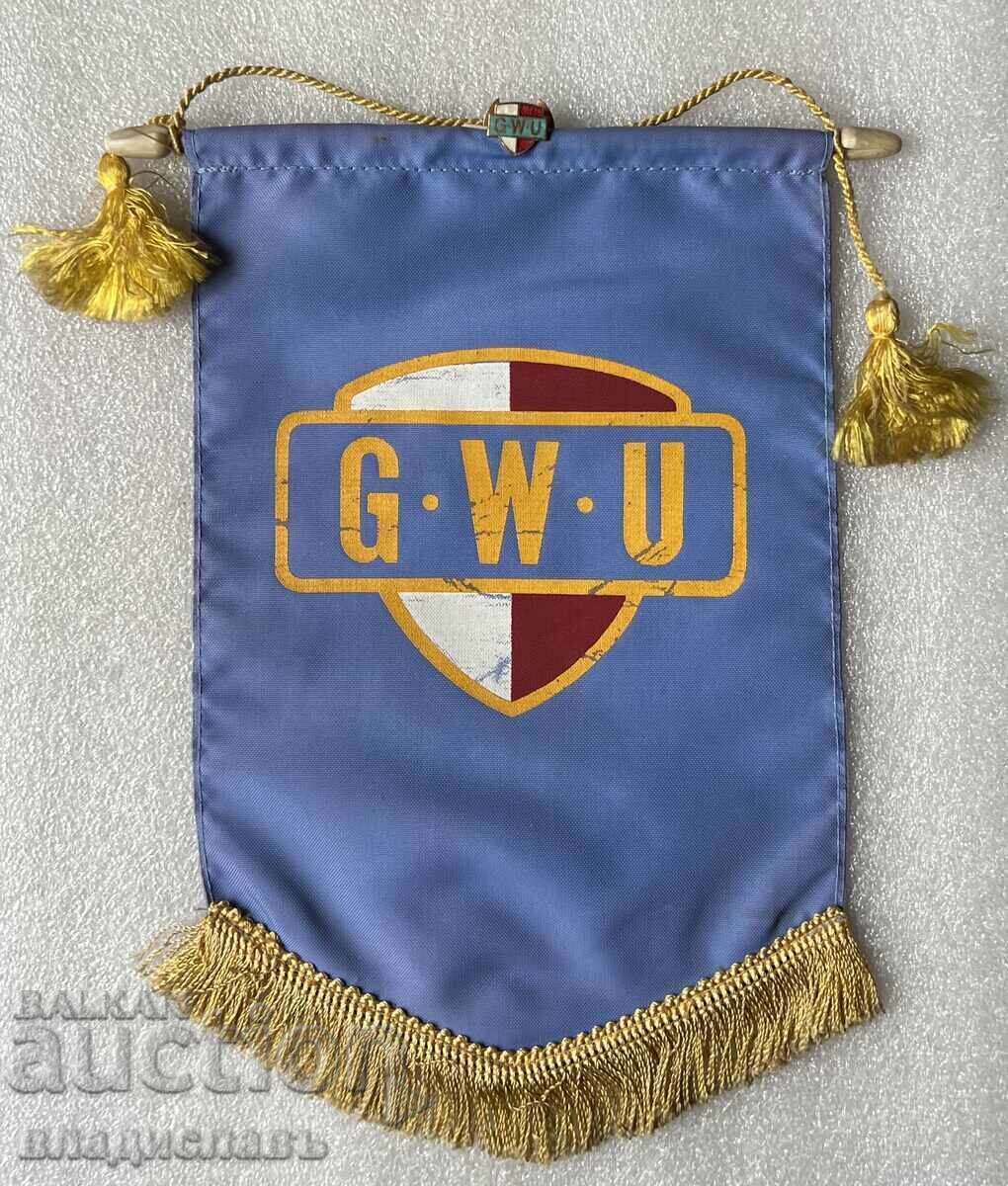 Steag vechi și insignă G.W.U. ANGLIA