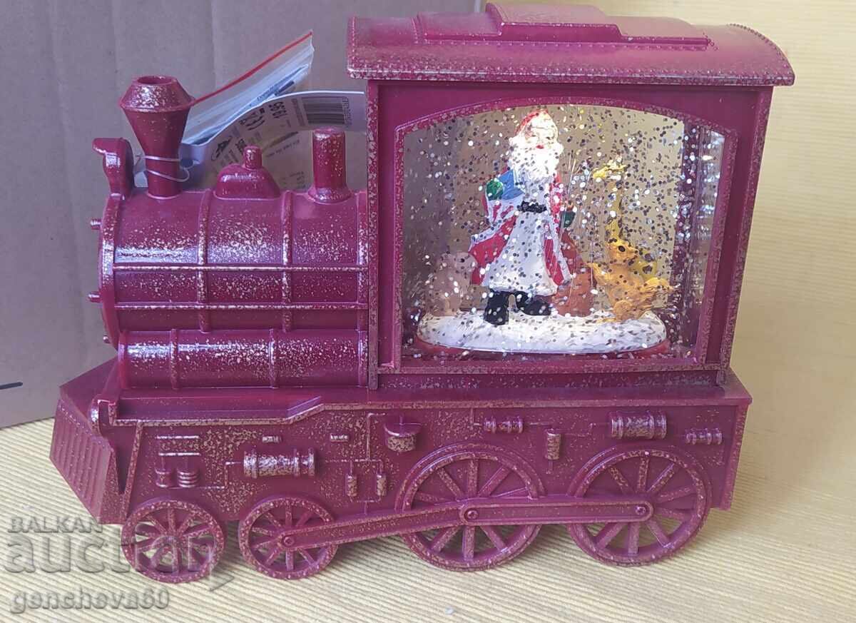 Аукцион Коледен светещ влак за декорация Аукцион Коледен светещ влак за декорация