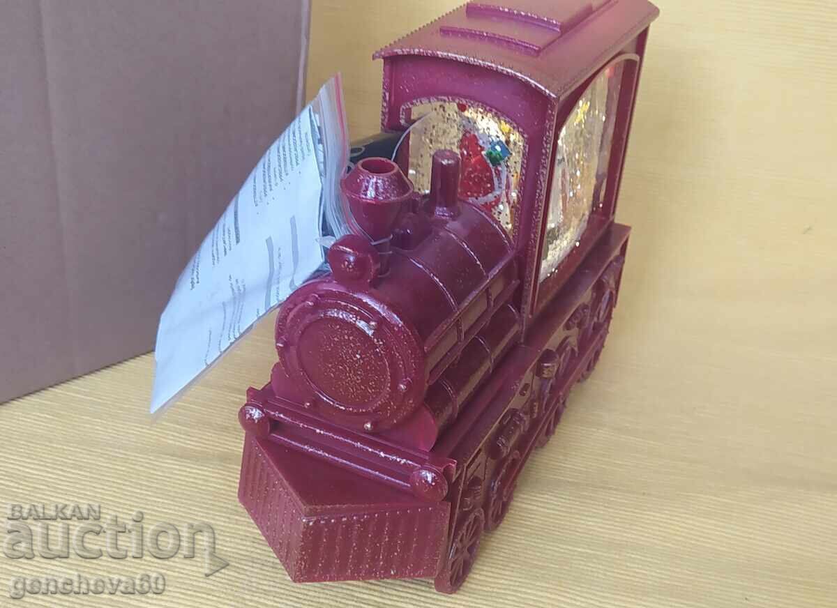 Livrarea Trenuleț de Crăciun luminos pentru decorațiuni