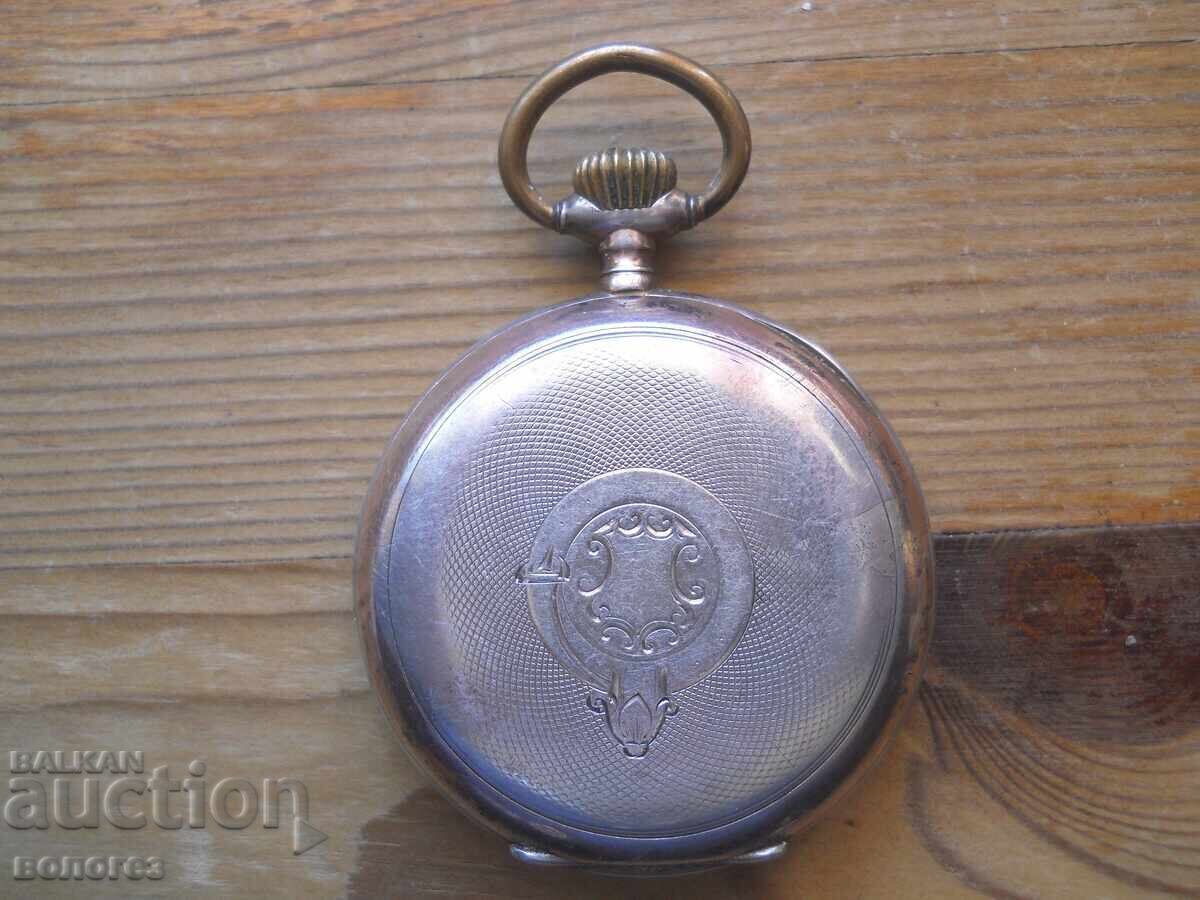 Старинен сребърен джобен часовник "Omega" - работи с цена € 434.60 | 850.00 лв.