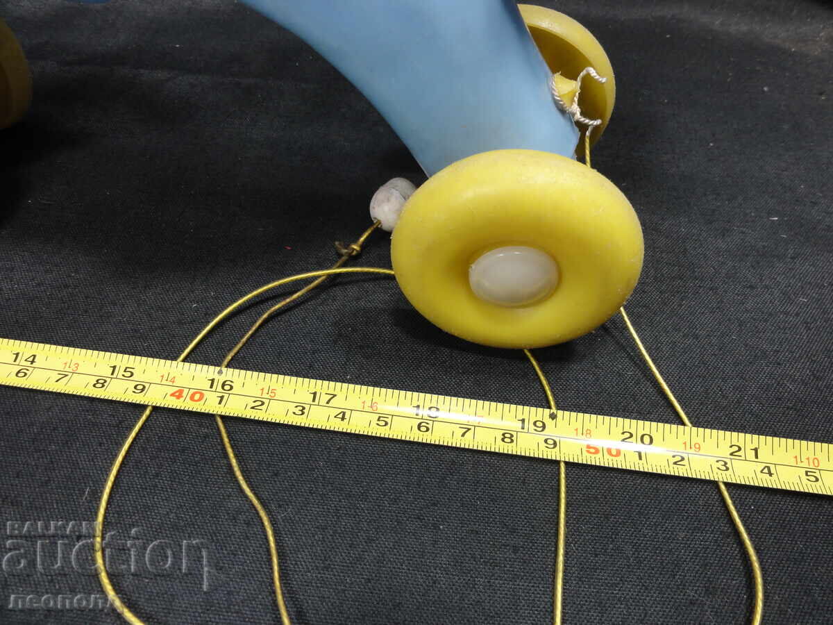 СТАРА РЕТРО СОЦ УНГАРСКА ПЛАСТМАСОВА ИГРАЧКА КОН С КАРУЧКА - 6 СТАРА РЕТРО СОЦ УНГАРСКА ПЛАСТМАСОВА ИГРАЧКА КОН С КАРУЧКА - 6