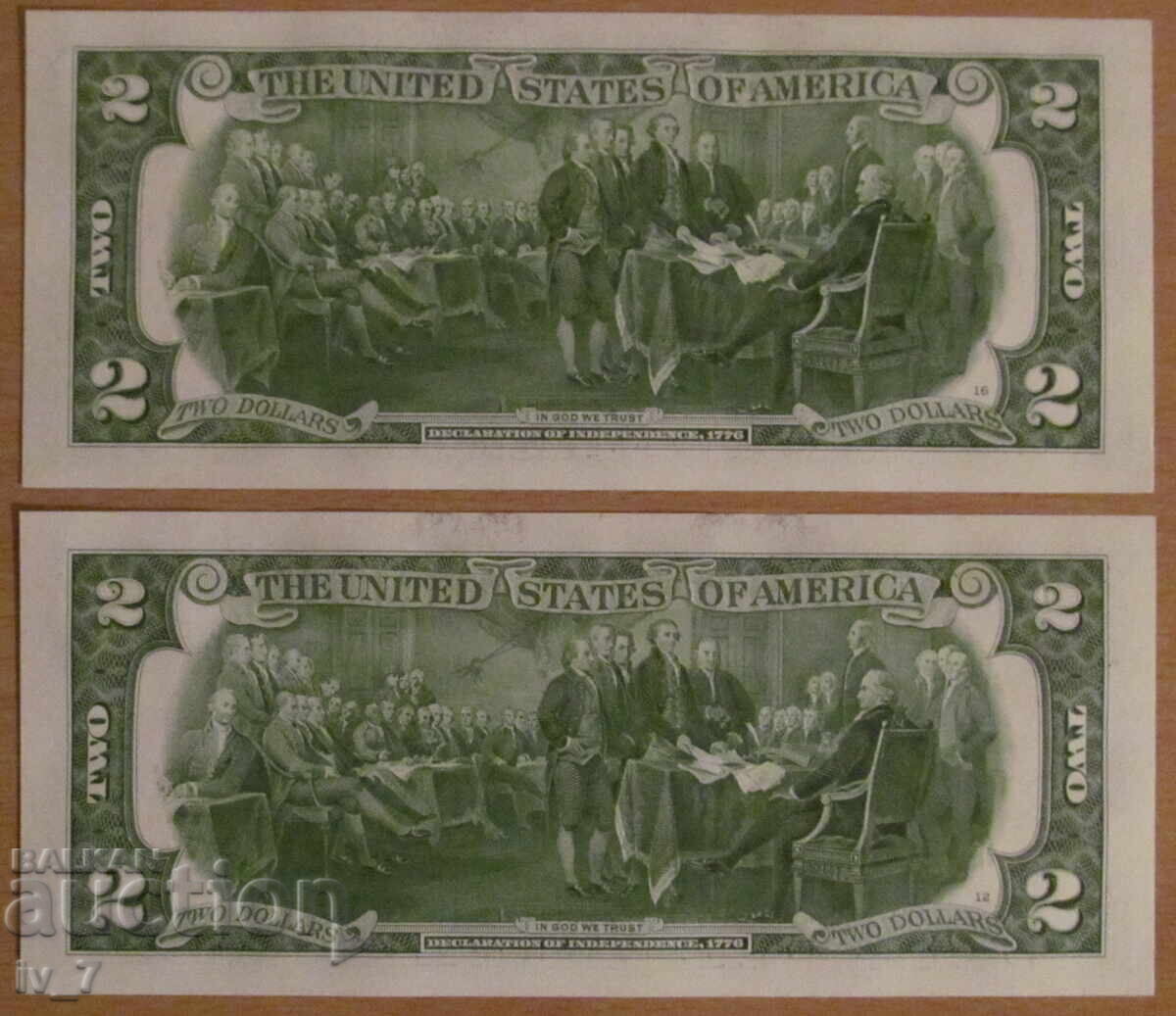 2 DOLARI 2017, SUA - 2 numere consecutive - UNC cu preț 15.99 BGN | € 8.18 2 DOLARI 2017, SUA - 2 numere consecutive - UNC cu preț 15.99 BGN | € 8.18