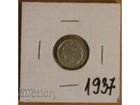 10 ΛΕΠΤΑ 1937, ΟΛΛΑΝΔΙΑ - Ασήμι