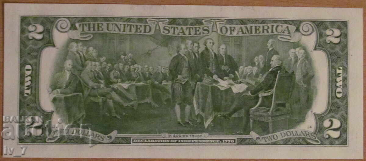 2 DOLARI 2017, SUA - UNC cu preț 8.99 BGN | € 4.60 2 DOLARI 2017, SUA - UNC cu preț 8.99 BGN | € 4.60