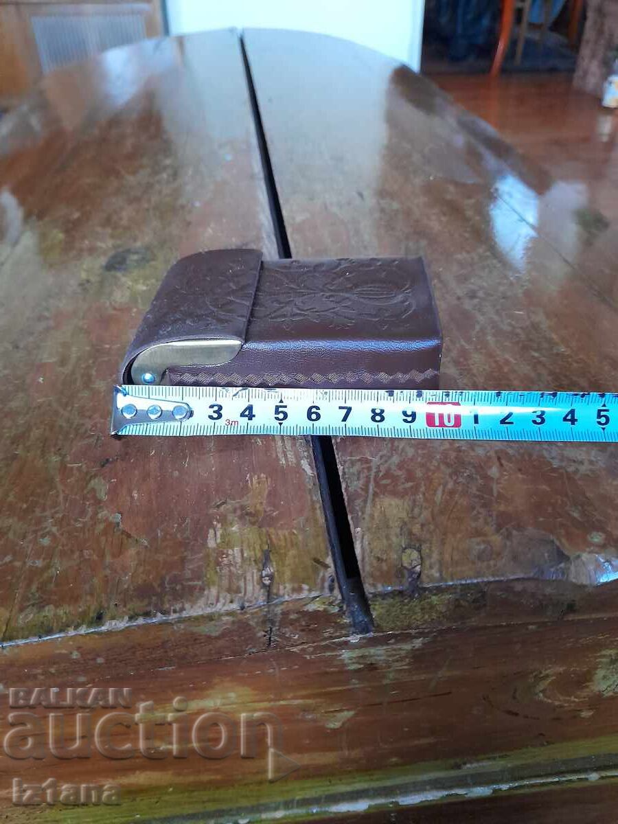 Παλιά δερμάτινη ταμπακιέρα για τσιγάρα, θήκη - 5 Παλιά δερμάτινη ταμπακιέρα για τσιγάρα, θήκη - 5