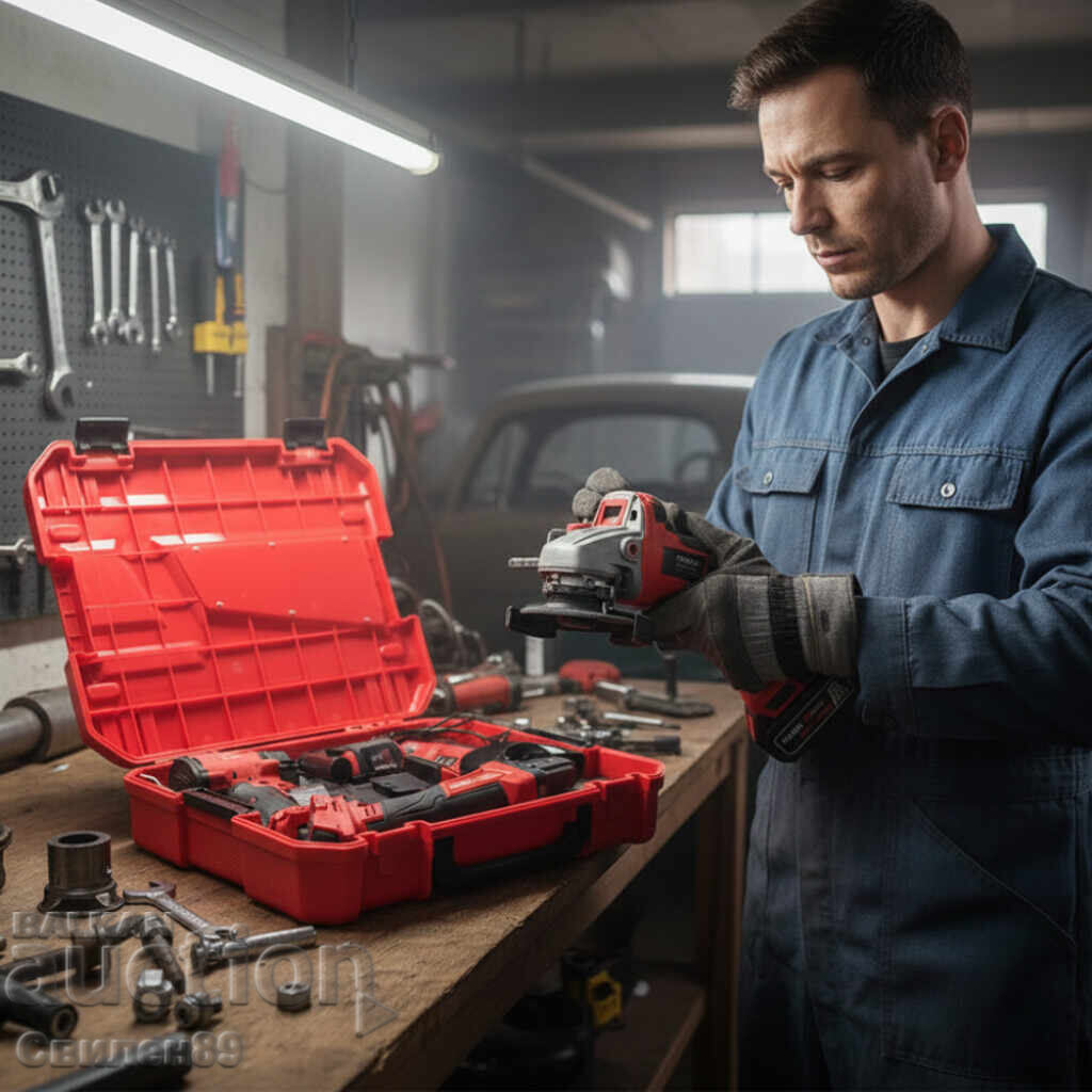 Set 2 în 1 KraftRoyal Red Mx Fuel 36V – polizor unghiular + cheie de impact - 7 Set 2 în 1 KraftRoyal Red Mx Fuel 36V – polizor unghiular + cheie de impact - 7